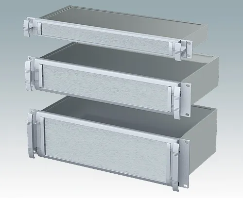Metal Enclosures 2U Rack Cases Mettec 19-inch